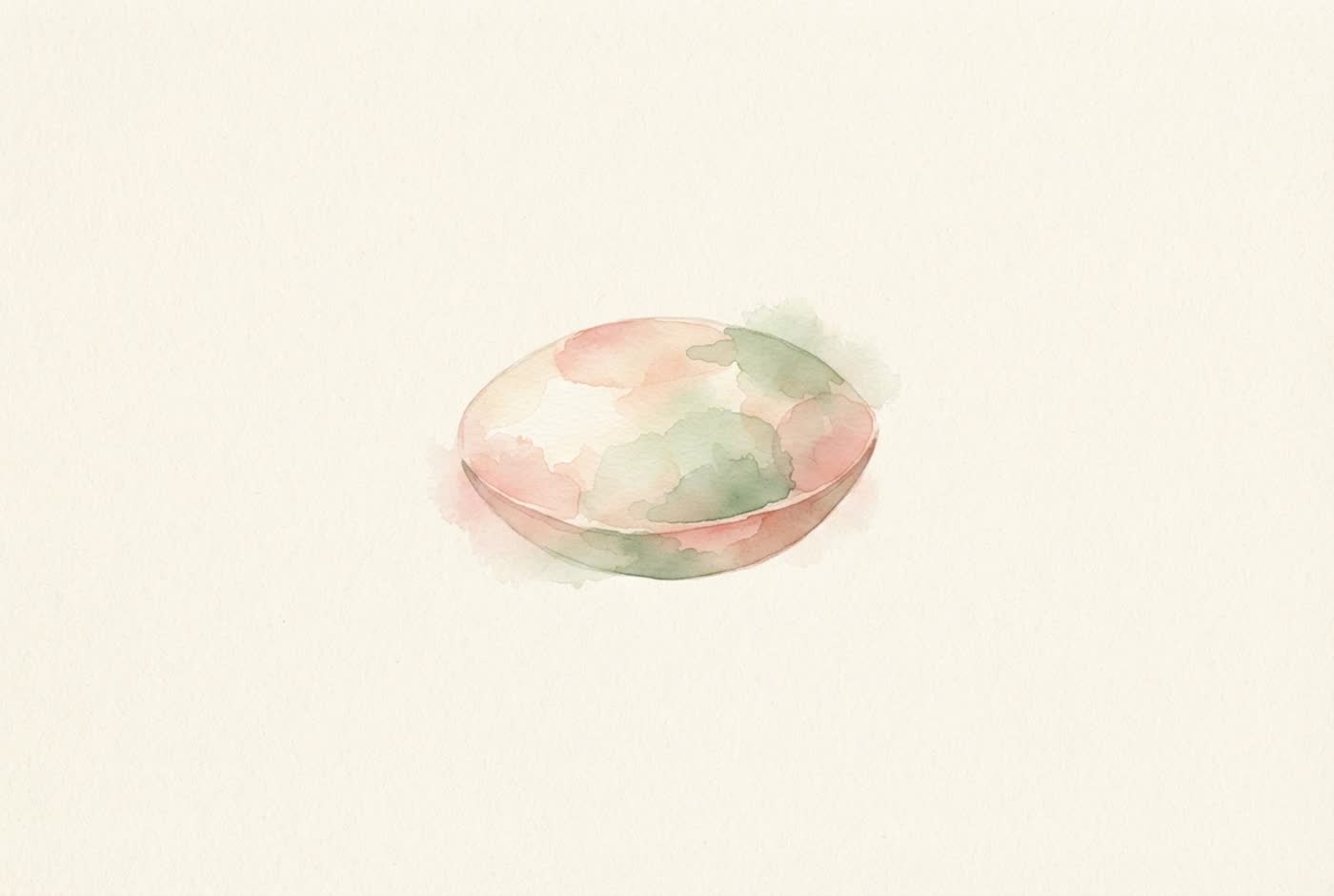 Aquarela de lentilha — o tamanho aproximado do bebê com 6 semanas