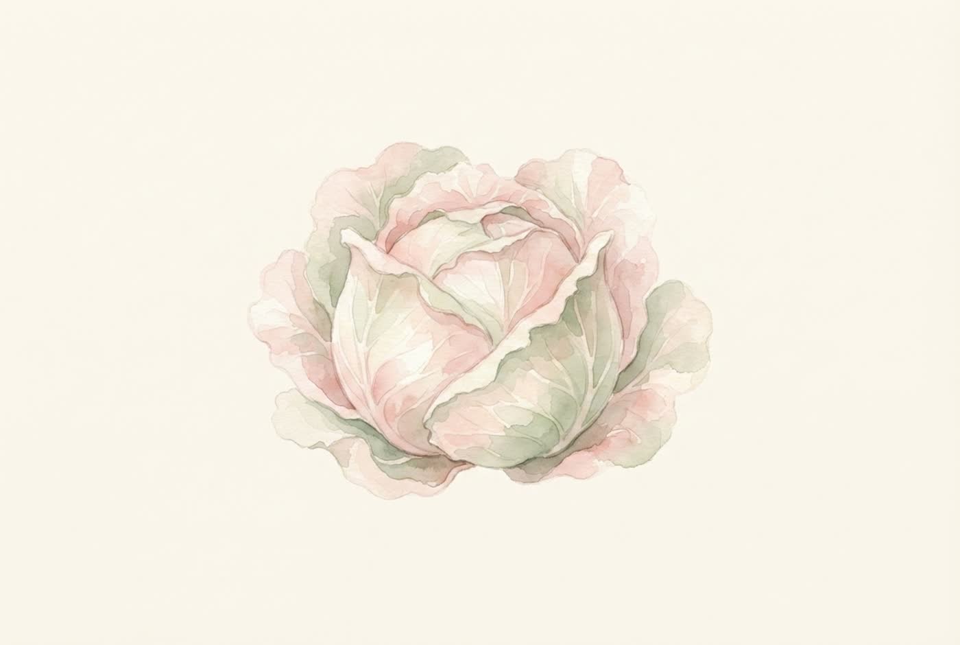 Aquarela de repolho — o tamanho aproximado do bebê com 30 semanas