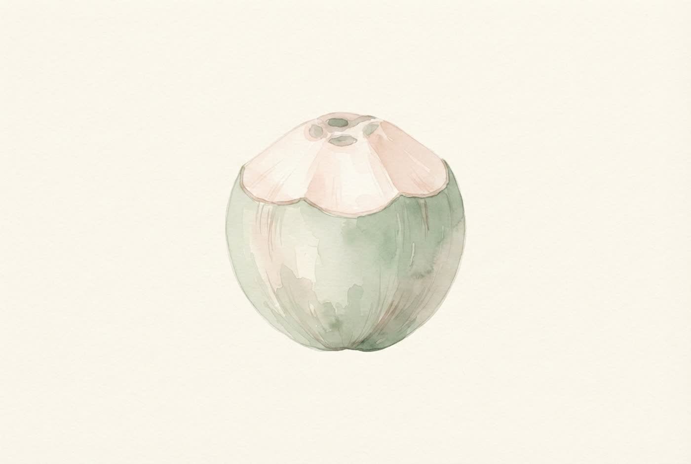 Aquarela de coco — o tamanho aproximado do bebê com 31 semanas