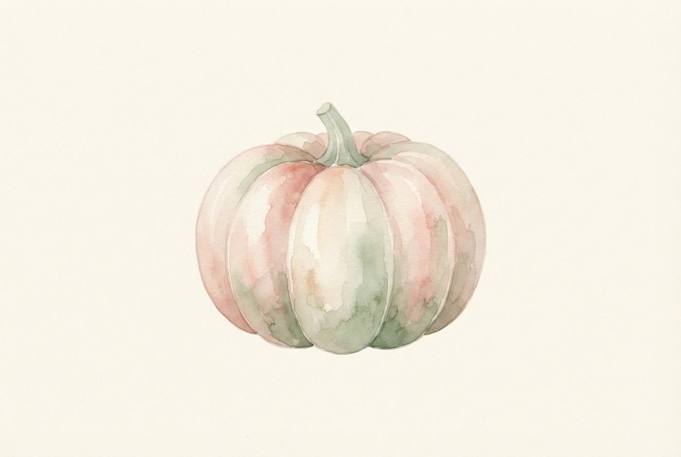Aquarela de abóbora — o tamanho aproximado do bebê com 39 semanas